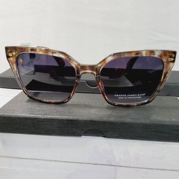 Draper James RSVP sunglasses: gold metal frame with brown gradient lenses Postalcontacts.com -- Draper James DJ9014 main image 4